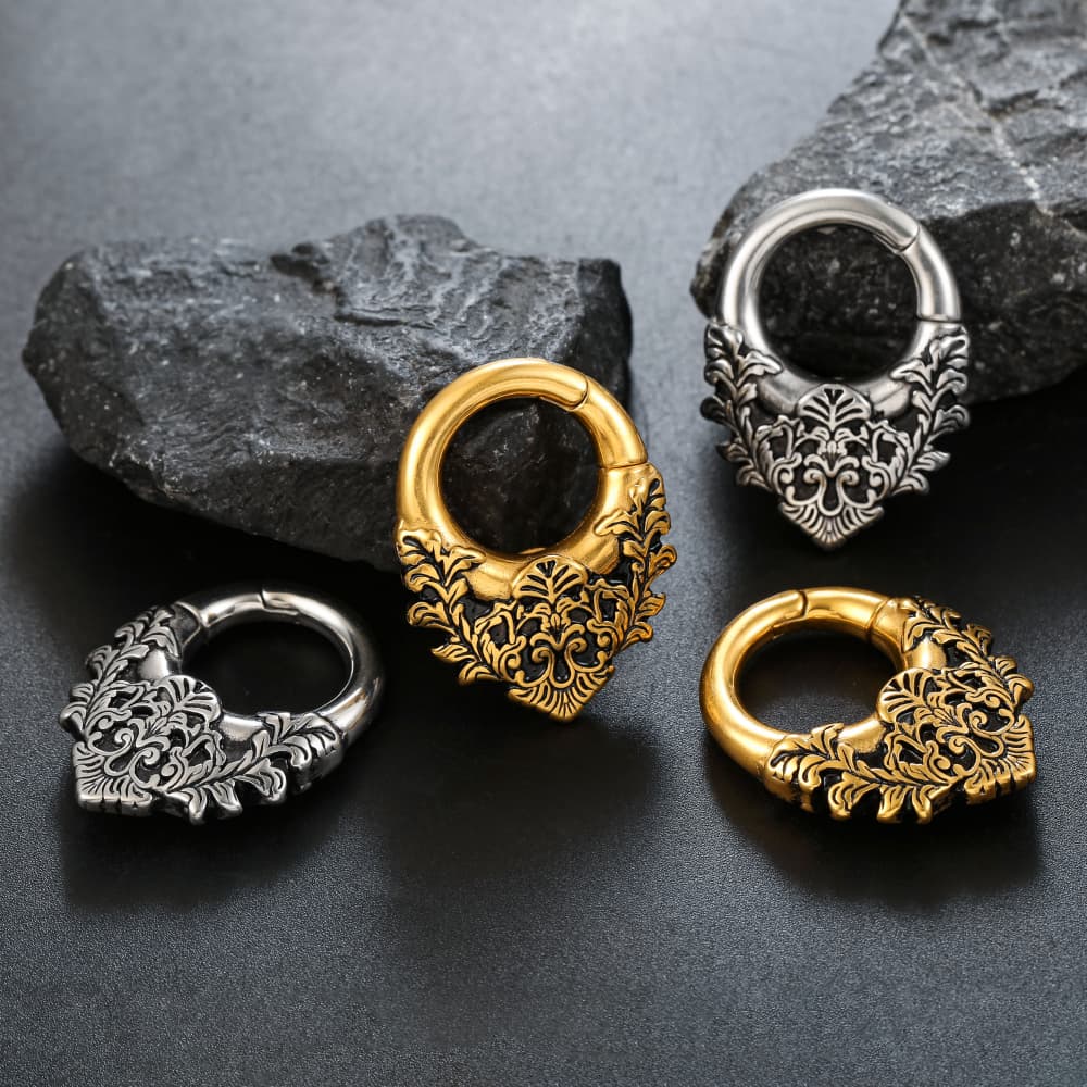 Giga 2Pcs Vintage 5mm(4g) Flor - Body Jewelry Hangers のレビューと価格