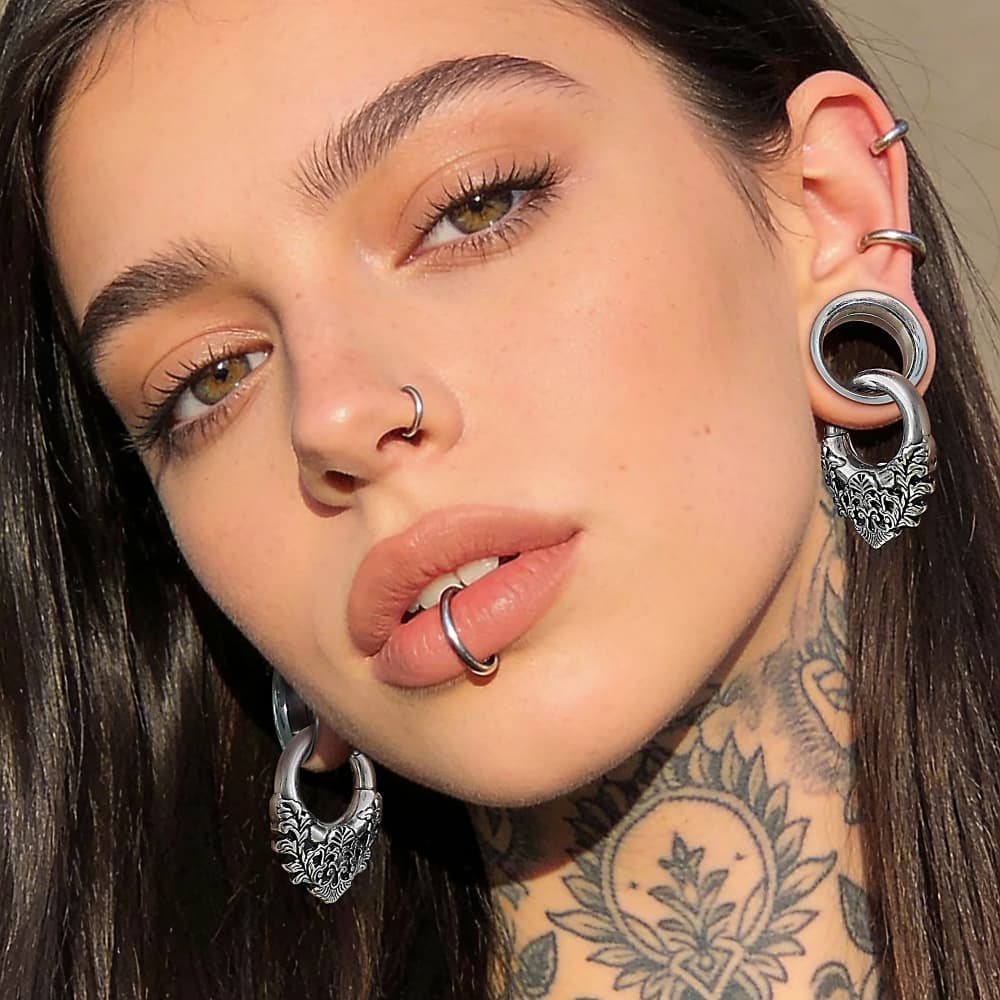 Giga 2Pcs Vintage 5mm(4g) Flor - Body Jewelry Hangers のレビューと価格