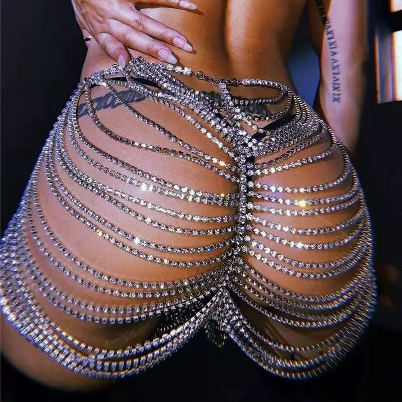 1pcSexy Fashionable Rhinestone - Body Jewelry Tunnels のレビューと価格