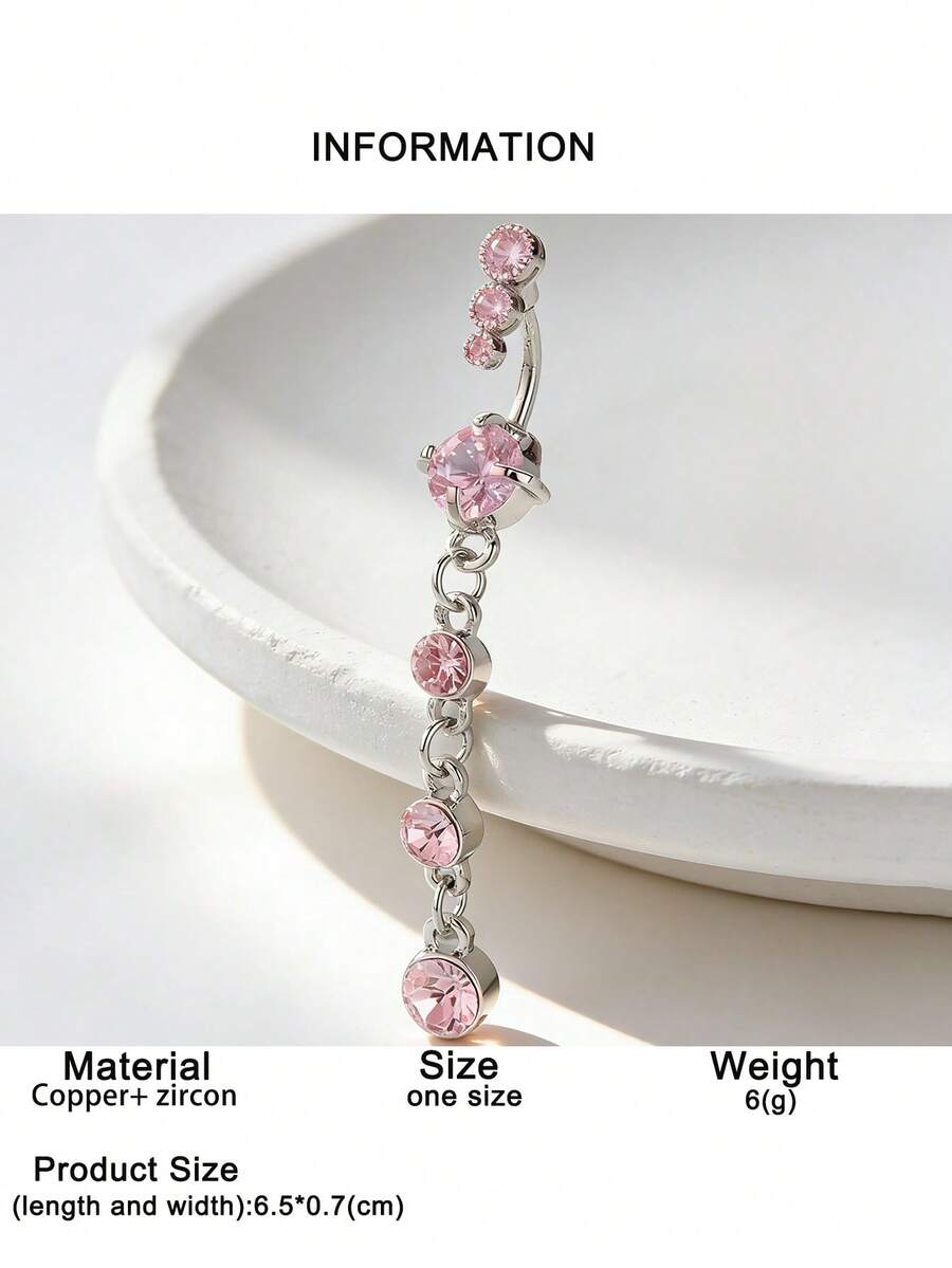 Cubic Zirconia Decorative Nave - Body Jewelry Belly Button Rings のレビューと価格