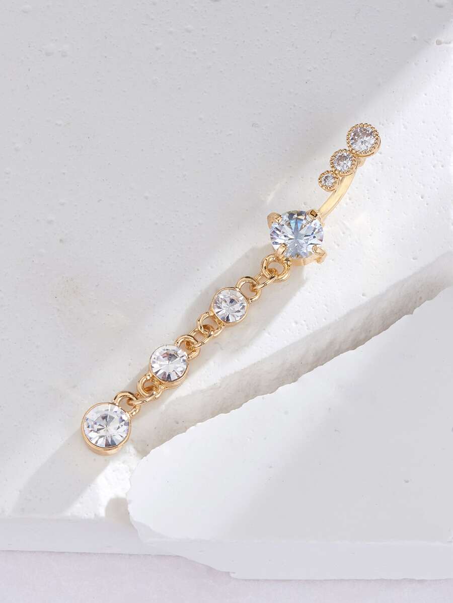 Cubic Zirconia Decorative Nave - Body Jewelry Belly Button Rings のレビューと価格