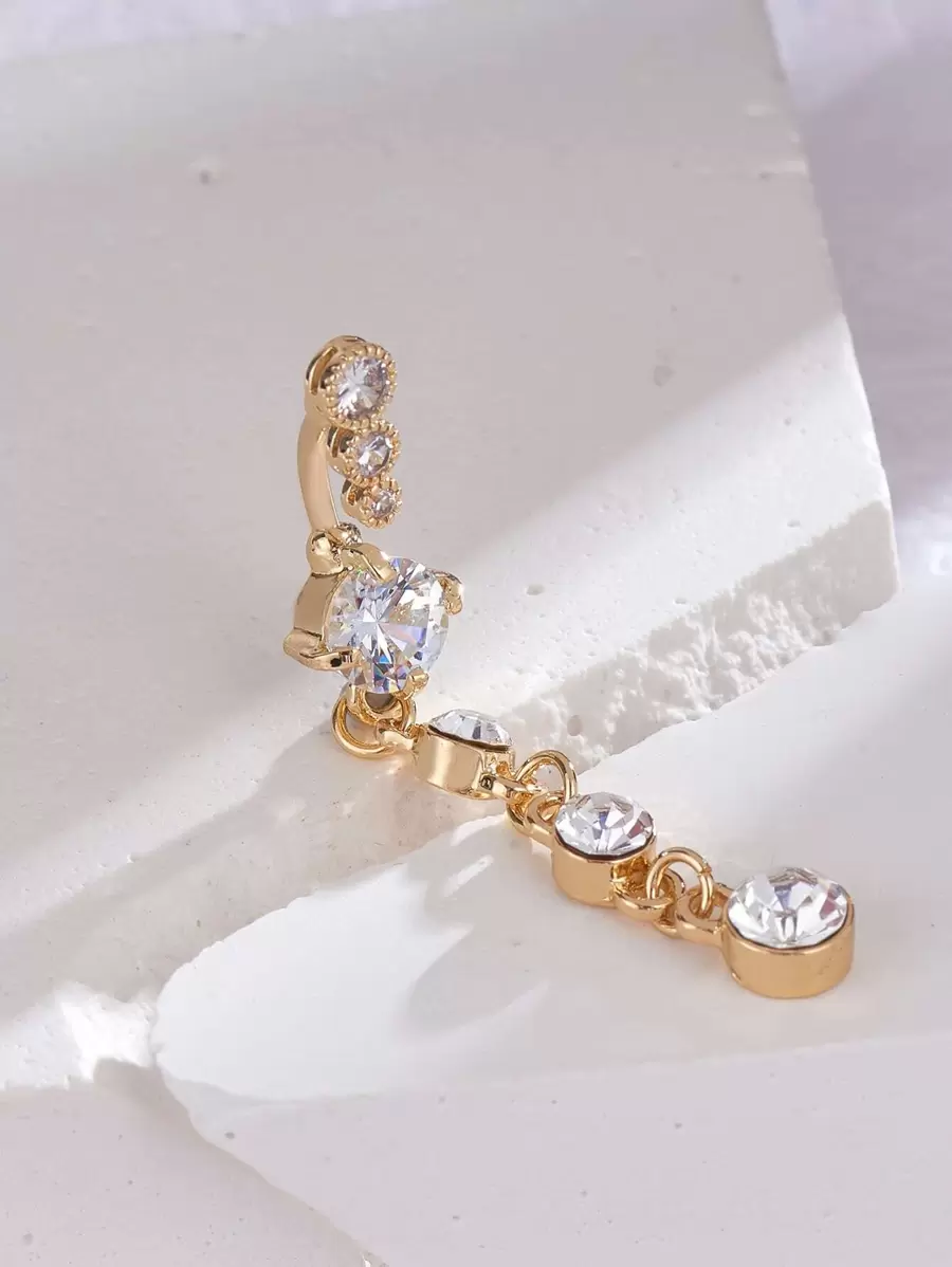 Cubic Zirconia Decorative Nave - Body Jewelry Belly Button Rings のレビューと価格