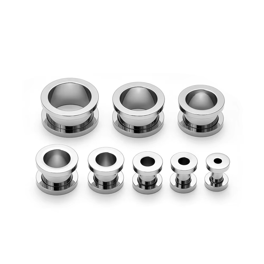 1PC Ear Tunnels Plugs Titanium - Body Jewelry Tunnels のレビューと価格